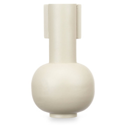 Fém váza, pasztell szín, 14 x 28 cm