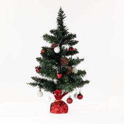 LED dísz, díszített karácsonyfa, 50 cm