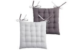 DUO megkötős székpárna, 100% pamut, 40 x 40 cm