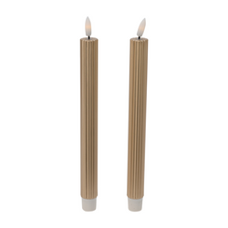 LED-es, 25 cm-es viaszolt asztali gyertyák