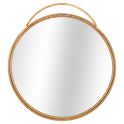 Kerek rattan falitükör PANAMA, Ø 80 cm