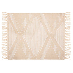 Beige Cot Sand szőnyeg, pamut, boho, 60 x 90 cm