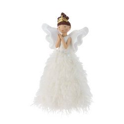 Angyalszobor világító ruhában, 36 cm