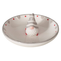 Díszes tányér Mikulással, Ø11 cm