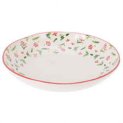 Karácsonyi kerámia tál, Ø 30 cm