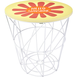 Gyerekasztal tároló funkcióval, Ø 30 cm