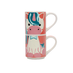 Ajándékcsomag: 2 porcelánbögre gyermekeknek, 2 x 265 ml