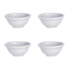 Porcelán uzsonnás tálak, 4 db.