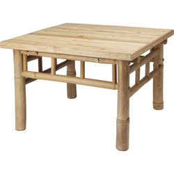 Alacsony bambusz kávézóasztal, 57 x 57 x 38 cm