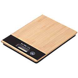 Elektromos konyhai mérleg, max. 5 kg, bambusz, KESPER