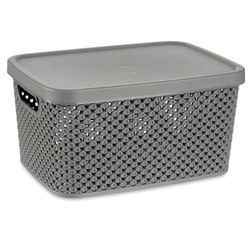 Műanyag kosár fedéllel, rendező, 3,5 l