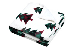 Karácsonyi takaró KLAUS fenyőfákkal, 130 × 160 cm