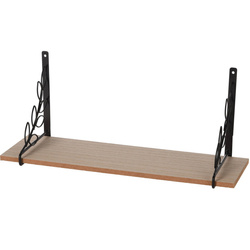 Fali polc dísz, fém fogantyúk ágvég formájában, 38 x 16 x 12,7 cm