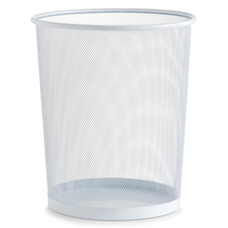 Fehér, ZELLER acélhálós papírkosár