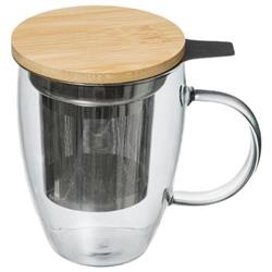 ARHA teásbögre szűrővel, 400 ml, üveg