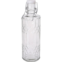 Üveg palack, fém kapoccsal, 1 l