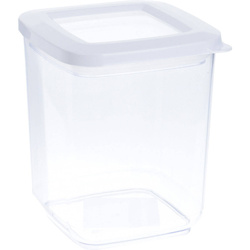 Átlátszó tároló edény szárazanyagokhoz