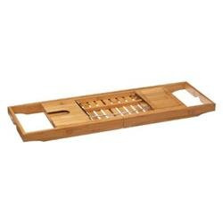 Bambusz fürdőkád polc, kihúzható, 70-105 cm