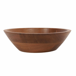 Fából készült salátás tál, gyümölcsöknek, akácia, Ø 18 cm