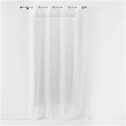 Függöny a nappaliba gyűrűs felfüggesztéssel ARTY LINE, fényes nyomtatás, 140 x 240 cm