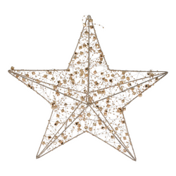 Drótcsillag, LED-es függő dekoráció 30 cm