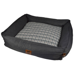 Négyzet alakú poliészter fekhely, 75 x 70 cm