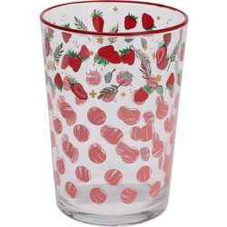 Nagy, gyümölcsös mintás pohár, 510 ml