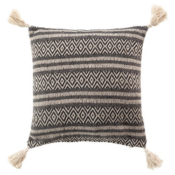 JOLY dekoratív párna nappaliba, bojtokkal, 40 x 40 cm