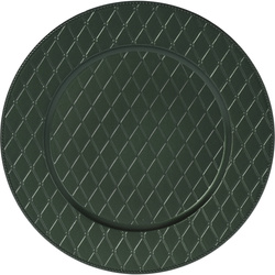 Dekoratív tányéralátét, Ø 33 cm, zöld