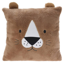 Állatos plüsspárna, füllel, 43 x 43 cm