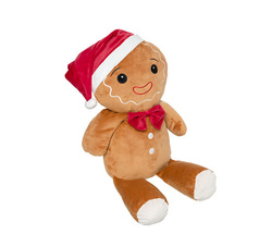 Karácsonyi plüss mézeskalács forma, 60 cm