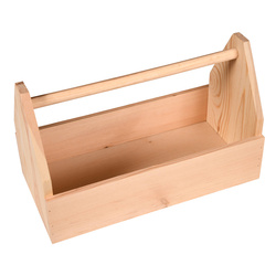 Kiegészítő tároló doboz, fenyőfa, 42 x 21 cm, Kesper