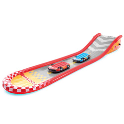 Felfújható versenypálya, vízi csúszda 2 autóval, INTEX