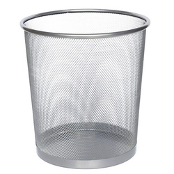 Acélhálós papírkosár, ZELLER, szürke