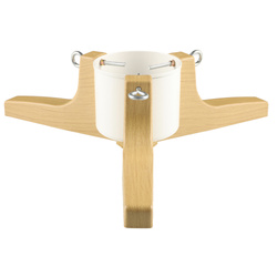 Fenyőfa állvány fa hatással, 62 cm, 2,2 l-es tartály, fehér