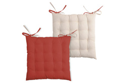 DUO megkötős székpárna, 100% pamut, 40 x 40 cm
