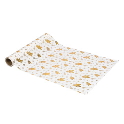 Mézeskalácsos arany mintás asztalterítő, 28 x 300 cm