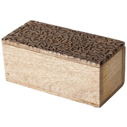 RANNIKA zárható fa doboz, mangófából készült