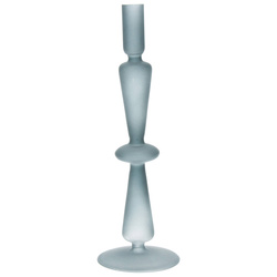 Üvegből készült gyertyatartó talppal, 30 cm