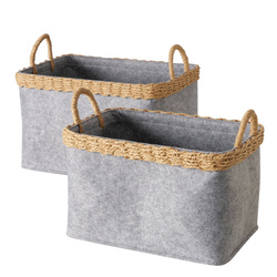NILO tárolódobozok, filcből, téglalap alakú, 2 darab