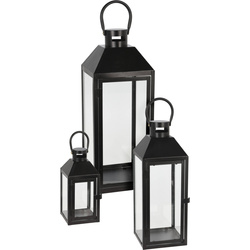 Fém díszlámpások készlete, 3 méret a csomagban