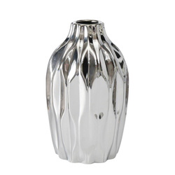 Ezüst Junas váz, 25 cm, fényes