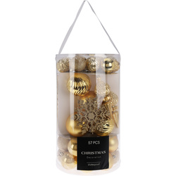 57 darabos karácsonyi díszkészlet