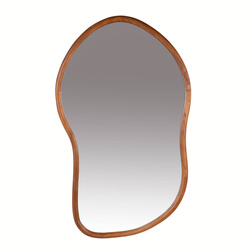 Aszimmetrikus fali tükör OLM, paulownia fa keret, 44,5 x 75 cm