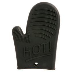 Silikon kesztyű, konyhai, fekete