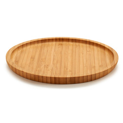 Kerek tálca, bambusz, snackek tálalására.