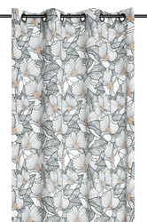 Pamut függöny fűzőlyukakkal, EUGENIE, 140 x 260 cm