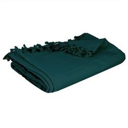 PEACOCK fröccsöntött takaró, 160 x 220 cm, petrol