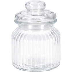 Bordázott tégely szorosan záródó fedéllel, 500 ml