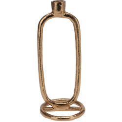 Dekoratív gyertyaállvány, arany, alumínium